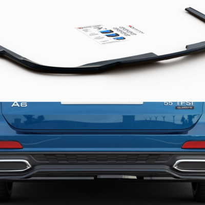 Splitter Central Traseiro Audi A6 S-Line Avant C8