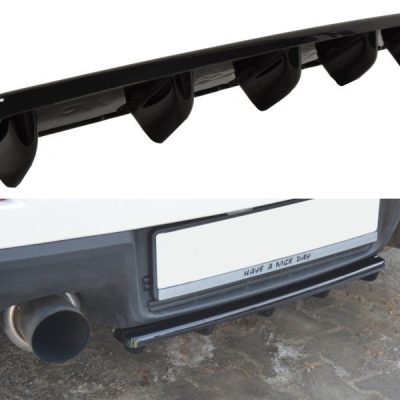 Splitter central traseiro Mitsubishi Lancer Evo X (with vertical bars)