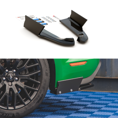 Splitters laterais traseiros V.1 + Flaps Ford Mustang GT Mk6 Facelift