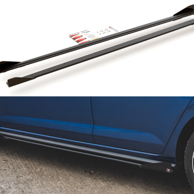 Racing Durability Difusores de embaladeiras laterais + Flaps Volkswagen Polo GTI Mk6