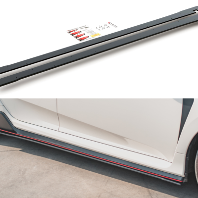 Racing Durability Difusores de embaladeiras laterais V.2 Honda Civic X Type-R
