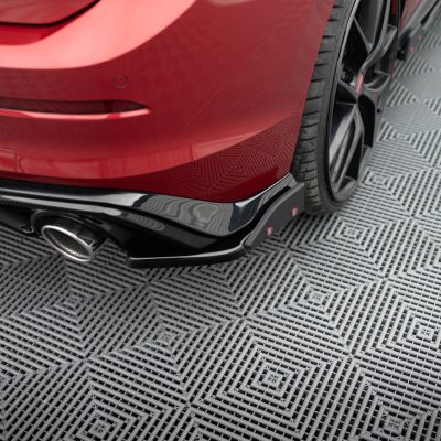 Splitters laterais traseiros V.2 + Flaps Volkswagen Golf 8 GTI
