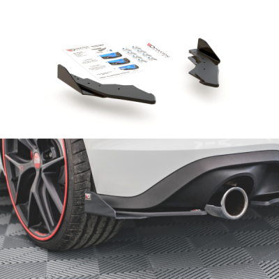 Racing Durability Splitters laterais traseiros + Flaps Volkswagen Golf 8 GTI