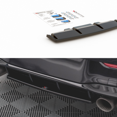 Splitter Central Traseiro for Volkswagen Golf R Mk8