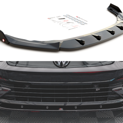 Splitter frontal V.2 + Flaps Volkswagen Golf R Mk8