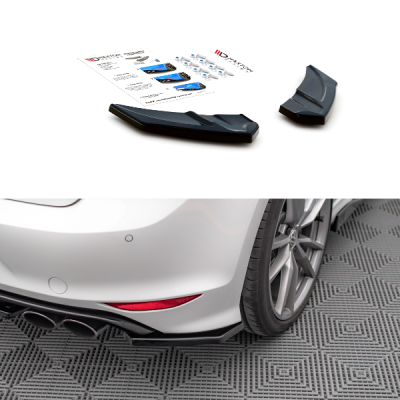 Splitters laterais traseiros V.3 Volkswagen Golf R Mk7