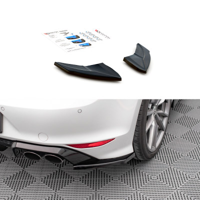 Splitters laterais traseiros V.4 Volkswagen Golf R Mk7