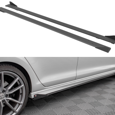 Street Pro Difusores de embaladeiras laterais + Flaps Volkswagen Golf R Mk7