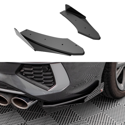 Street Pro Splitters laterais traseiros + Flaps Audi S3 Sedan 8Y