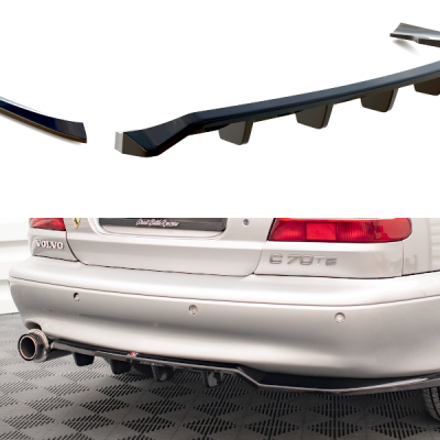 Splitter Central Traseiro (with vertical bars) Volvo C70 Mk1