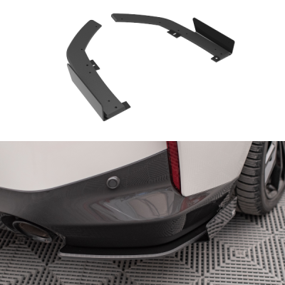 Street Pro Splitters laterais traseiros + Flaps BMW 2 Coupe M-Pack G42