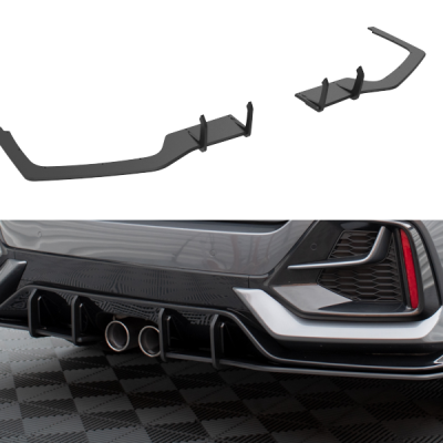 Street Pro Splitters laterais traseiros Honda Civic Sport Mk 10 Facelift