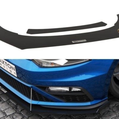FRONT RACING SPLITTER VW POLO MK5 GTI FACELIFT (with wings)