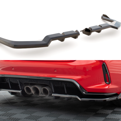 Splitter Central Traseiro (with vertical bars) V.1 + Flaps Honda Civic Type-R Mk 11