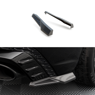 Splitters Fibra de Carbono laterais traseiros Audi RSQ8 Mk1