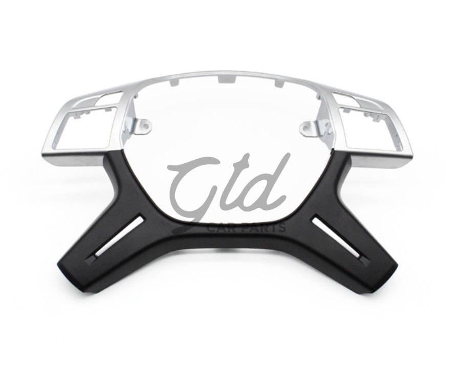 Moldura Volante Cromado / Preto Mercedes-Benz Classe C E M G ML GLS W204 W212 W166 W463 2011-2019