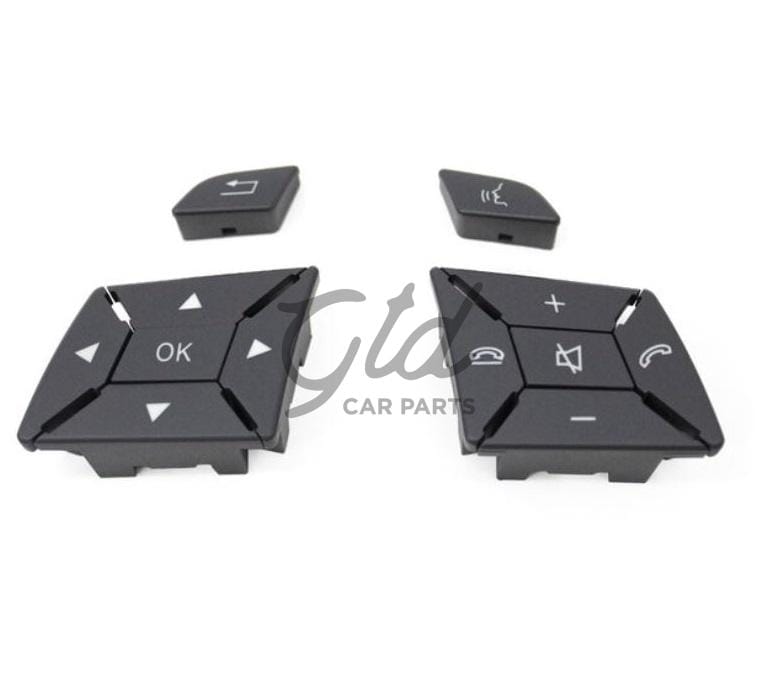 Botões Volante Cinza Escuro Mercedes-Benz Classe C E GLK CLA GLA B CLS SLK SLC W204 W207 W212 W117 W246 W172
