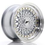 JR Wheels JR9 15x8 ET20 4x100/108 Silver w/ Machined Lip - Image 2