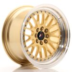 JR Wheels JR10 16x8 ET20 4x100/108 Gold w/ Machined Lip - Image 2