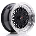 JR Wheels JR9 15x8 ET20 4x100/108 Gloss Black w/ Machined Lip - Image 2