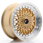 JR Wheels JR9 16x7,5 ET25 BLANK Gold w/ Machined Lip - Image 2