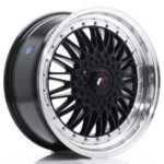 JR Wheels JR9 18x8 ET35-40 BLANK Gloss Black w/ Machined Lip - Image 2