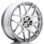 JR Wheels JR18 17x7 ET40 5x100/114 Silver Machined Face - Image 2