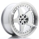 JR Wheels JR6 17x8 ET35 4x100/114 Silver Machined Face - Image 2