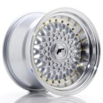 JR Wheels JR9 15x9 ET10 BLANK Silver w/ Machined Lip - Image 2