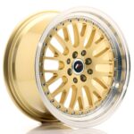 JR Wheels JR10 17x8 ET35 4x100/114 Gold w/ Machined Lip - Image 2