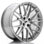 JR Wheels JR28 17x8 ET40 4x100 Silver Machined Face - Image 2