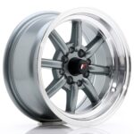 JR Wheels JR19 14x7 ET0 4x100/114 Gun Metal w/ Machined Lip - Image 2