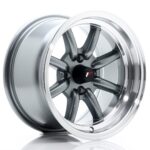 JR Wheels JR19 14x8 ET-13 4x100 Gun Metal w/ Machined Lip - Image 2