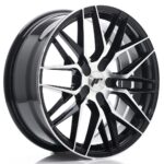 JR Wheels JR28 18x7,5 ET20-40 BLANK Gloss Black Machined Face - Image 2