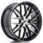 JR Wheels JR28 18x7,5 ET40 5x112 Gloss Black Machined Face - Image 2