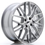 JR Wheels JR28 17x7 ET35 4x108 Silver Machined Face - Image 2