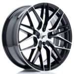 JR Wheels JR28 18x7,5 ET40 4x100 Gloss Black Machined Face - Image 2