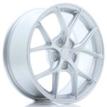 JR Wheels SL01 17x7 ET20-40 5H BLANK Matt Silver - Image 2