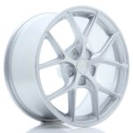 JR Wheels SL01 17x9 ET20-50 5H BLANK Matt Silver - Image 2