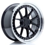 JR Wheels JR39 19x8,5 ET15-35 5H BLANK Gloss Black w/ Machined Lip - Image 2