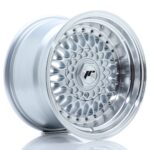 JR Wheels JR9 15x9 ET10 4x100/108 Silver w/ Machined Lip+Silver Rivets - Image 2