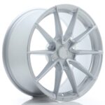 JR Wheels SL02 18x8 ET20-40 5H BLANK Matt Silver - Image 2