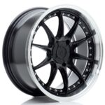 JR Wheels JR41 18x8,5 ET15-35 5H BLANK Gloss Black w/ Machined Lip - Image 2
