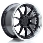 JR Wheels JR41 18x9,5 ET15-35 5H BLANK Gloss Black w/ Machined Lip - Image 2