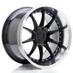 JR Wheels JR41 19x11 ET12-25 5H BLANK Gloss Black w/ Machined Lip - Image 2