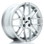 JR Wheels JR28 15x7 ET25 4x100 Silver Machined Face - Image 2