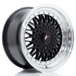 JR Wheels JR9 16x8 ET25 4x100/108 Gloss Black w/ Machined Lip - Image 2