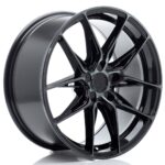 JR Wheels JR44 18x8 ET20-42 5H BLANK Black Machined w/ Tinted Face - Image 2