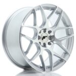 JR Wheels JR18 17x8 ET35 4x100/114 Silver Machined Face - Image 2