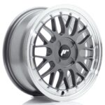 JR Wheels JR23 16x7 ET20-45 4H BLANK Hyper Gray w/ Machined Lip - Image 2